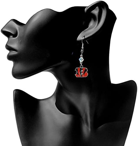 Siskiyou NFL Crystal Dangle Earrings
