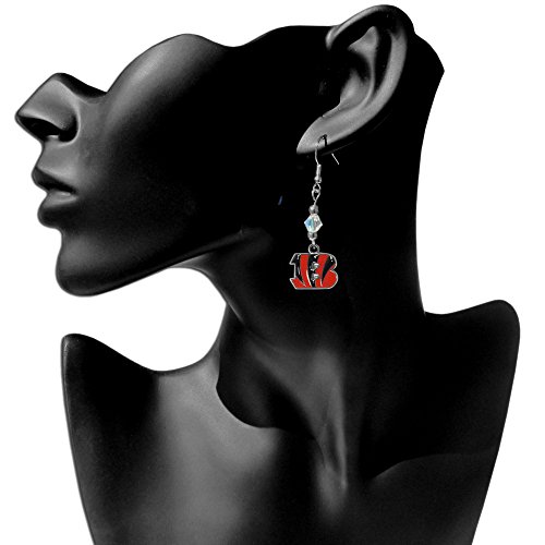 Siskiyou NFL Crystal Dangle Earrings