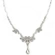 Bridal Crystal Fancy Drop Necklace