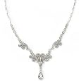 Bridal Crystal Fancy Drop Necklace