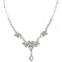 Bridal Crystal Fancy Drop Necklace