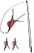 Pet Supplies : The Da Bird Value Pack (Includes 1 Da Bird Original Single 3 Foot Pole Cat Toy & 2 Replacement Feathers)