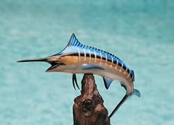Taxidermy 13" Fiberglass Blue Marlin Sculpture Statue