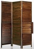 Wooden Slats Room Divider - Four Colors
