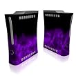 Dark Amethyst Crystal Design Xbox 360 Front Panel Protector Skin Decal Sticker