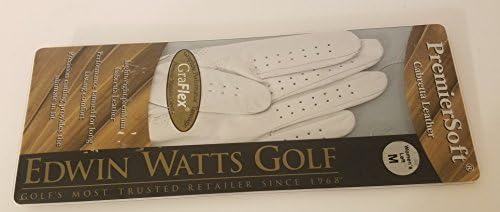 Edwin Watts Golf Glove~Cabretta Leather SOFT~Woman's Left Medium~Graflex~Washable