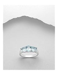 Gem Stones Ring In 92.5 Sterling Silver