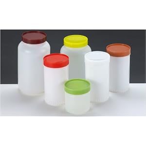 Paderno World Cuisine 1,2-Quart Plastic Storage Canister, Yellow Cap