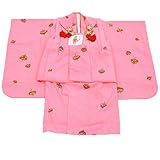 着物ひととき 七五三 3歳 女の子 着物 被布 ピンク 駒 hh4194 中古