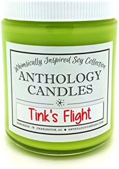 Tink's Flight Candle - Disney Inspired Candle, Peter Pan Candle, Tinkerbell Candle, 8 oz Jar