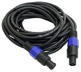 PylePro - 30ft. 12 Gauge Professional Speaker Cable Speakon to Speakon - PPSS30