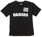 NFL Boys' Oakland Raiders Darren Mcfadden 8-20 Name & Number Tee Shirt (Black, Large)