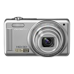 Olympus VR-330 Digitalkamera (14 Megapixel, 12-fach opt. Zoom, 7,6 cm (3 Zoll) Display, bildstabilisiert) silber