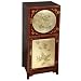 EXP Handmade Asian Furniture - 47" Antique Style Red & Gold Chinese Storage Cabinet W/ Plum Flowers