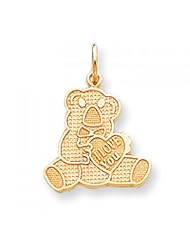 10k Yellow Gold Teddy Bear Charm