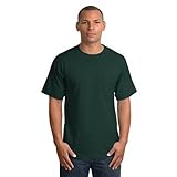 Port & Company Essential T-Shirt with Pocket, Dark Green, Large Port & Company Essential T-Shirt with Pocket, Dark Green, Large