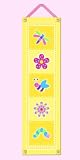 Flowerland Canvas Growth Chart by Olive Kids