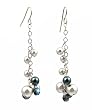 Earrings - E24 - Swarovski Pearl Cluster Dangle ~ Montana