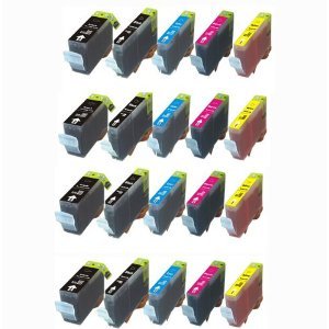 20 Pack BCI-6 BCI-3e Compatible Ink Cartridges for Canon Pixma i860 iP4000 iP5000 MP750 MP760 MP780