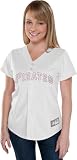 Pittsburgh Pirates Women's White/Pink Fashion Replica Jersey