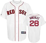 J.D. Drew Youth Jersey: Majestic Home White Replica #7 Boston Red Sox Jersey