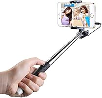 Mpow Selfie Stick, Mini Portable Foldable Extendable Monopod with 3.5mm Wire Connecting