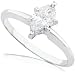 3/4ctw Marquise Diamond Engagement Ring in 14kt White Gold (HI/SI)