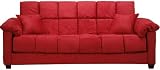 Madrid Convertible Sofabed Crimson Microfiber