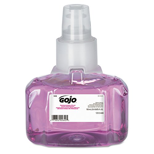 GOJO 1312-03 Antibacterial Foam Handwash, Plum Fragrance, 700mL Refill, Purple (Pack of 3)