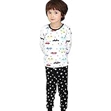 Tory Bam Toddler Boys Thermal Underwear Sets Pajamas car Small (3 Years)