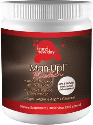 Brand New Day - Man-Up! Powder, 5000mg L-Arginine, 1000mg L-Citrulline, Nitric Oxide Boost, Natural Male Sexual Enhancement