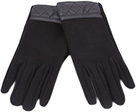 CooSports Men¡¯s Full Finger Fleece Thickened Touchscreen Winter Warm Glove One Size Black