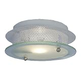 Irrigon, 1 Light Modern, Brushed Nickel, Halogen Flushmount