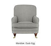 Club Chair - Brass Effect Feet