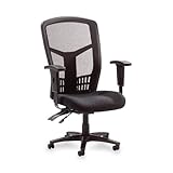 Executive High-Back Chair,Mesh Fabric,28-1/2x28-1/2x45,BK ~ Lorell