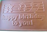 Birthday Card, Premium Quality Solid Milk Chocolate.