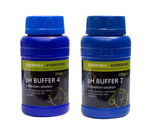 Essentials pH Buffer 4 & 7 Calibration Solutions - 250ml of each