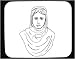 Mouse Pad with black and white, Greece, Europe, dress, traditional, woman, garment, tribal, culture
