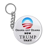 President OBAMA GOT OSAMA Bin Laden Trump That 2.25 inch Key Chain