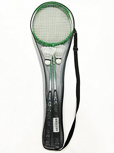 Badminton Set - 2 Badminton Rackets, 2 Shuttlecocks - Carry Bag Included