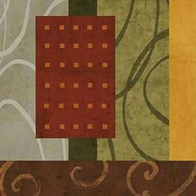 Affiche sur Toile: 'Verve II' par Brent Nelson - Taille du produit fini 70 cm L x 70 cm H x 5 cm D