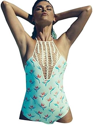 Hotsell Sexy YeeATZ Bird of Paradise Crochet Halter One Piece Swimsuit Charming
