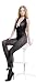 Blancho SE-136 Black Sheer French Lace Cami Body Stocking W/ Lightpink Bow Detail - Black - Medium
