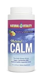Natural Vitality Natural Calm Magnesium Anti Stress, Organic, Raspberry Lemon, 16 oz