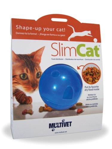 MultiVet SlimCat Food Distributor Ball, Blue