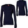 Icebreaker BodyFit260 Olympia Crewe - Long-Sleeve - Women's Onyx/Whirlpool, L