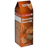 Euro Patisserie Assorted Mini Cheese Puffs, 3.2-Ounce Package (Pack of 10)