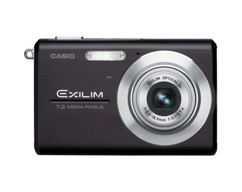 Casio Exilim EX-Z75 7.2MP Digital Camera with 3x Anti Shake Optical Zoom (Black)