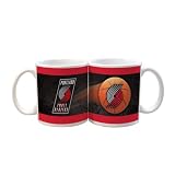 NBA Portland Trail Blazers 2 Pack 11oz White SportsBall Mug