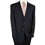 Italian Merino Wool 150s Dark Navy Hand Tailored Men Suit Comfortable Year Round Use Complete Jacket and Pants